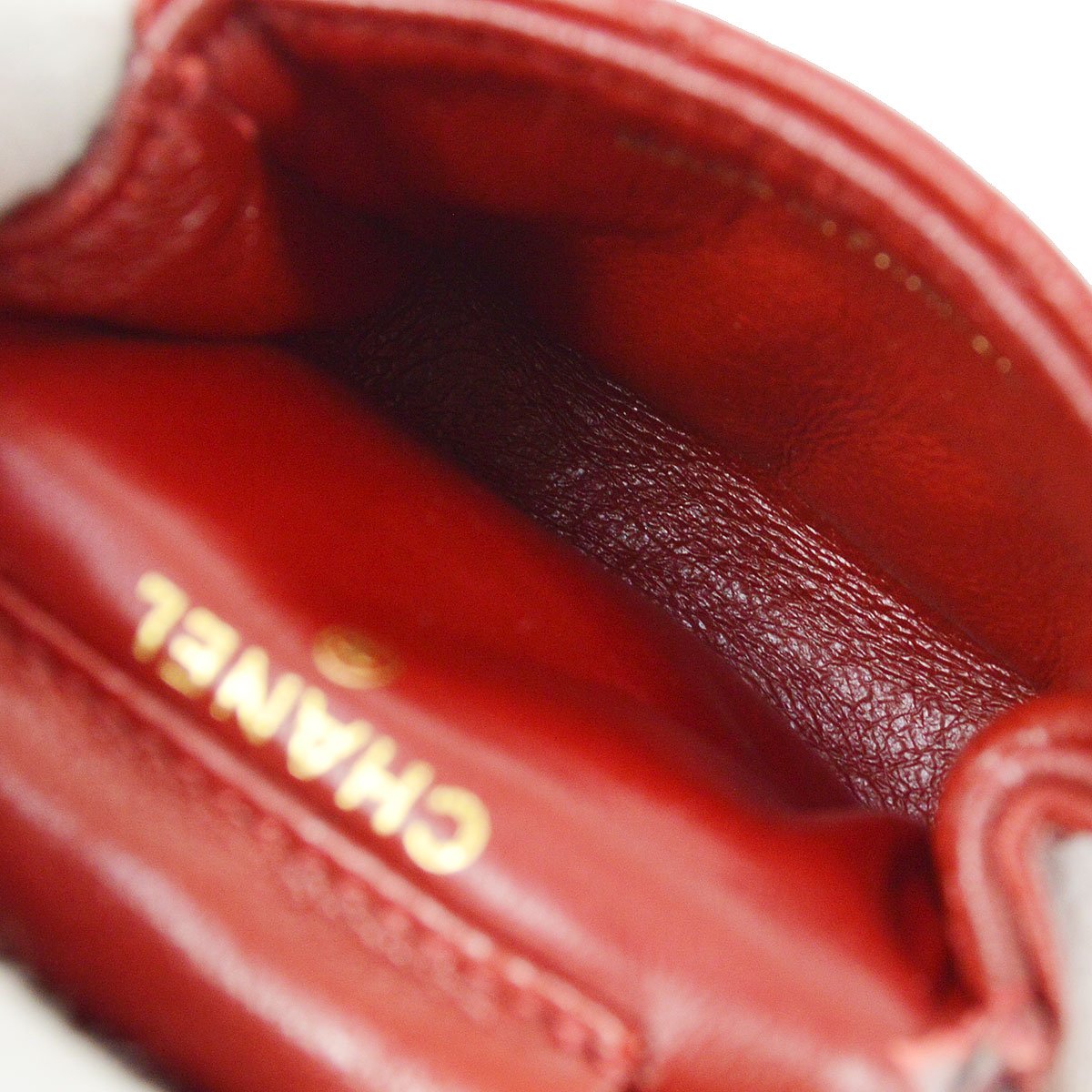 CHANEL Classic Flap Micro Pouch Bag Red 03081