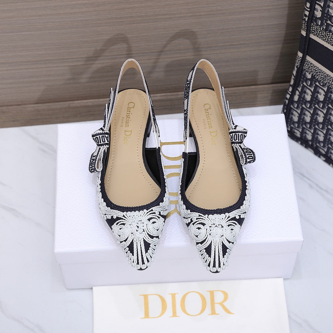 Luxury Dior25 J'A Luxury DiorSlingback Flat Fabric 237871