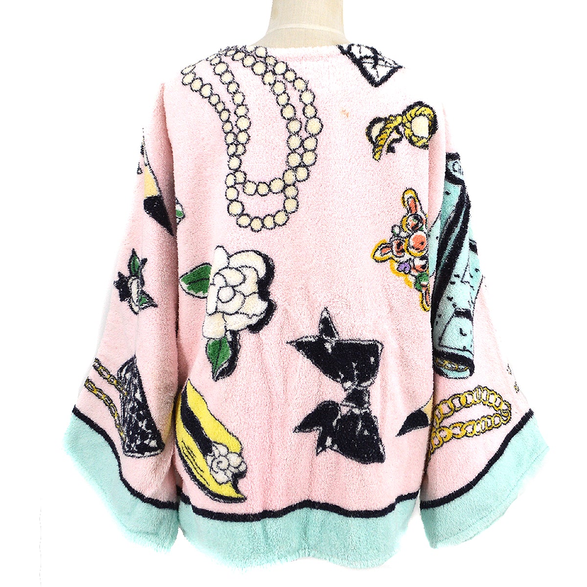 Luxury Chanel 1994 signature motif print bathrobe-style jacket #38
