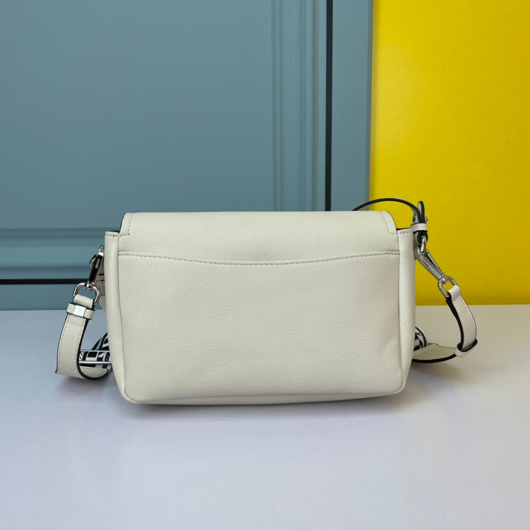 Luxury Prada24 BAG WITH STRAP IN WHITE CALFSKIN