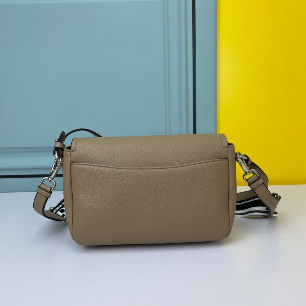 Luxury Prada24 BAG WITH STRAP IN TAN BROWN CALFSKIN