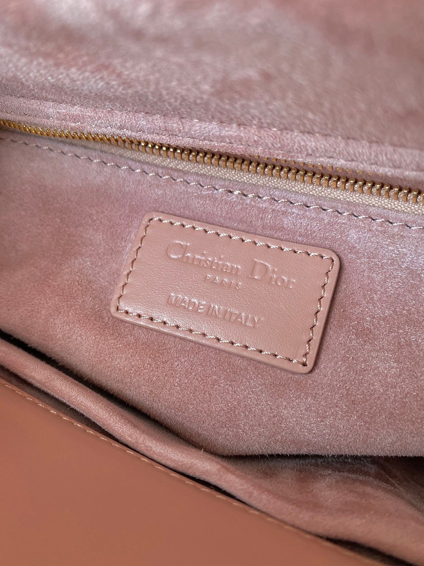 Luxury DiorSMALL LADY 20 BLUSH ULTRAMATTE LAMBSKIN DIAMOND MOTIF
