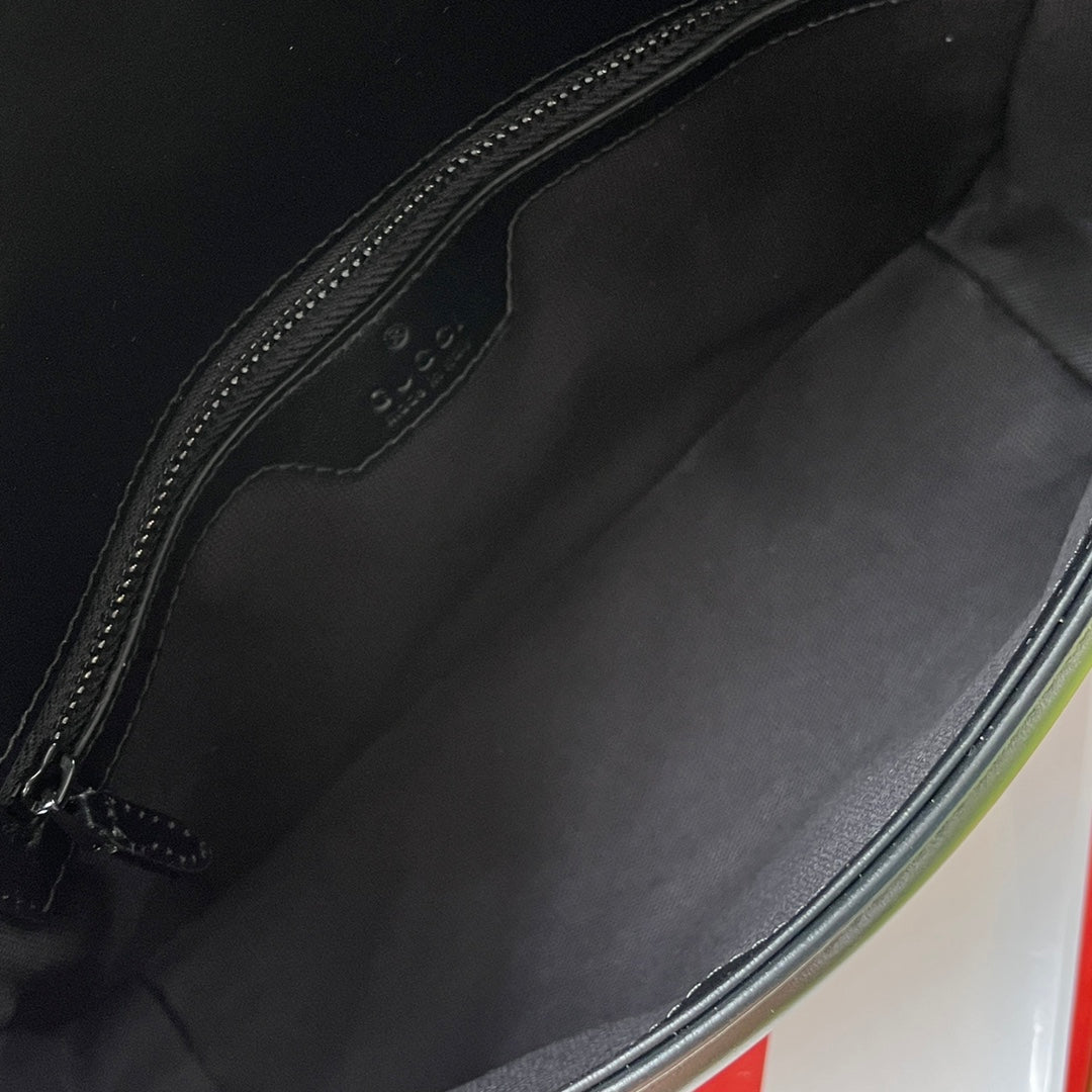 Luxury Gucci gg marmont 26cm all black calfskin