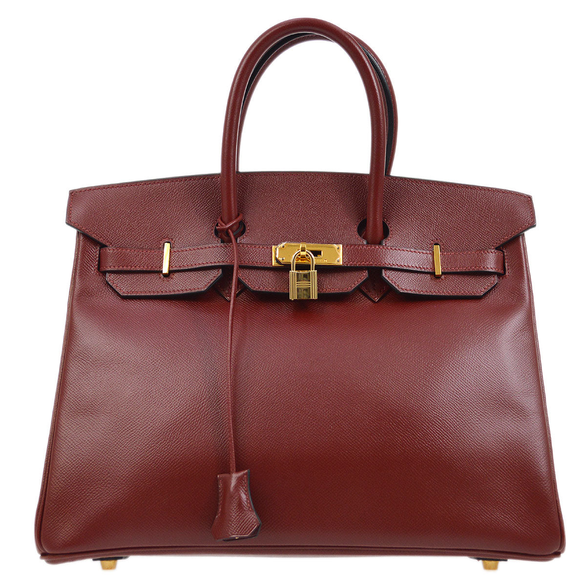 Luxury Hermes 2002 BIRKIN 35 Rouge H Courchevel