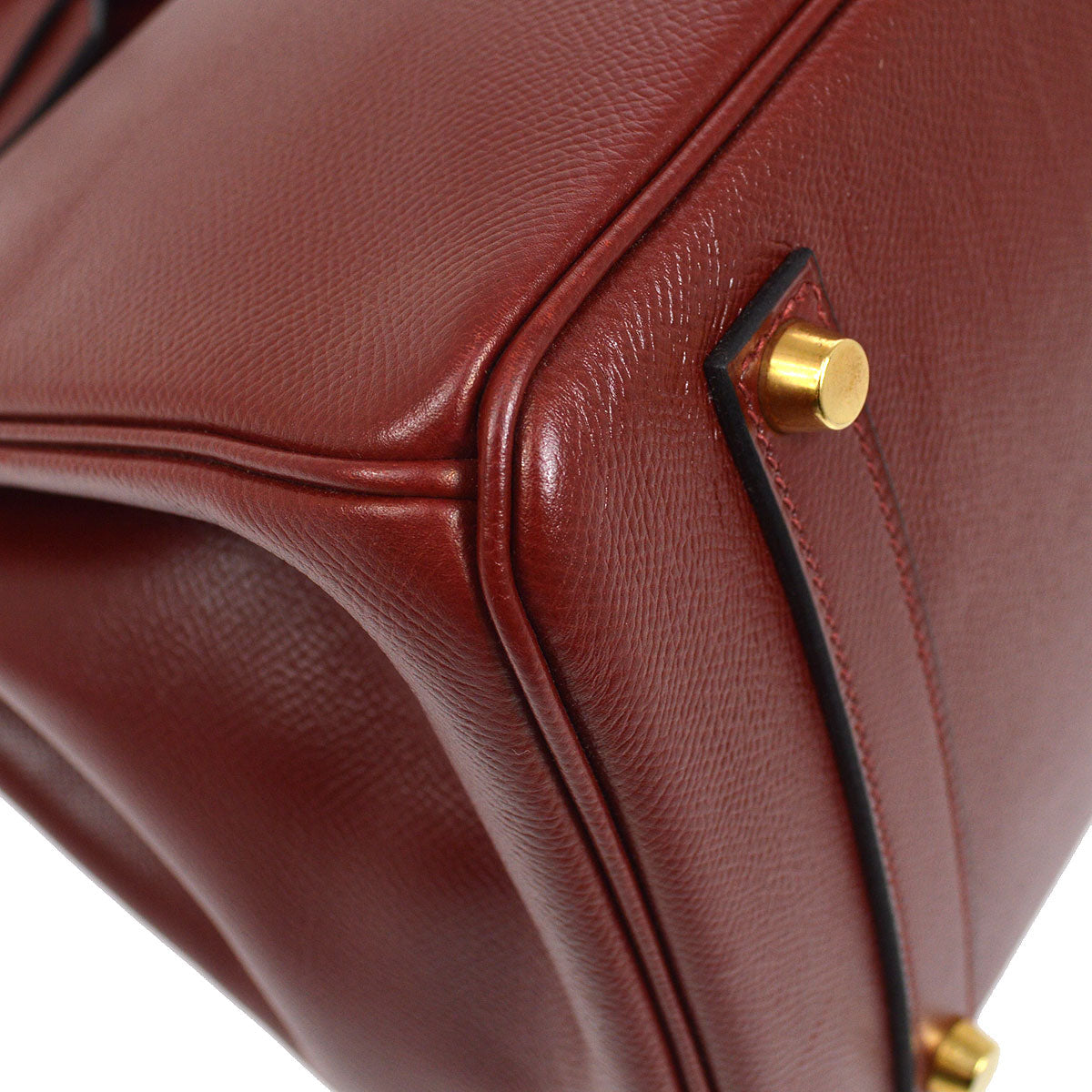 Luxury Hermes 2002 BIRKIN 35 Rouge H Courchevel