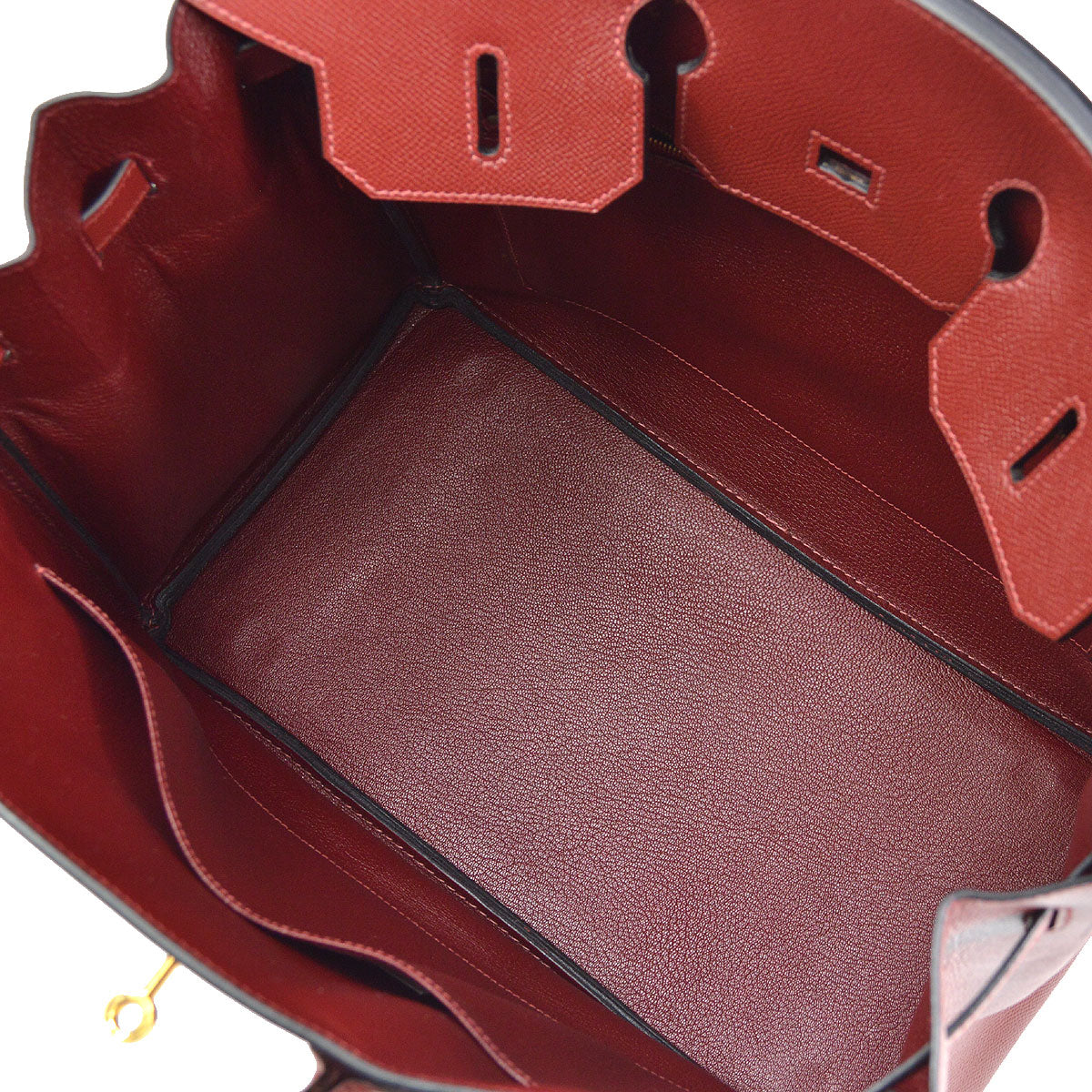 Luxury Hermes 2002 BIRKIN 35 Rouge H Courchevel