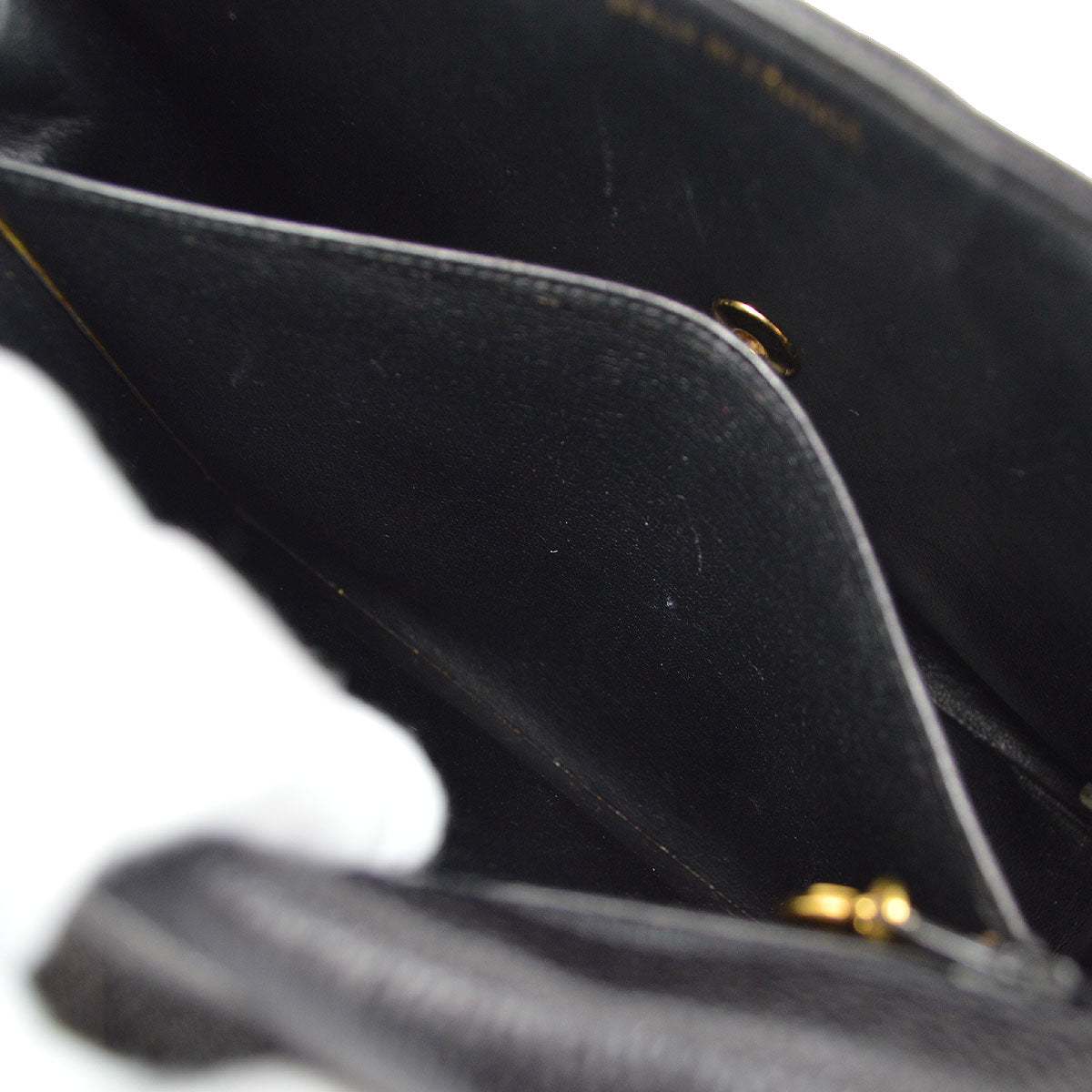 CHANEL 1994-1996 Big CC Straight Flap Bag Medium Black Caviar 84105
