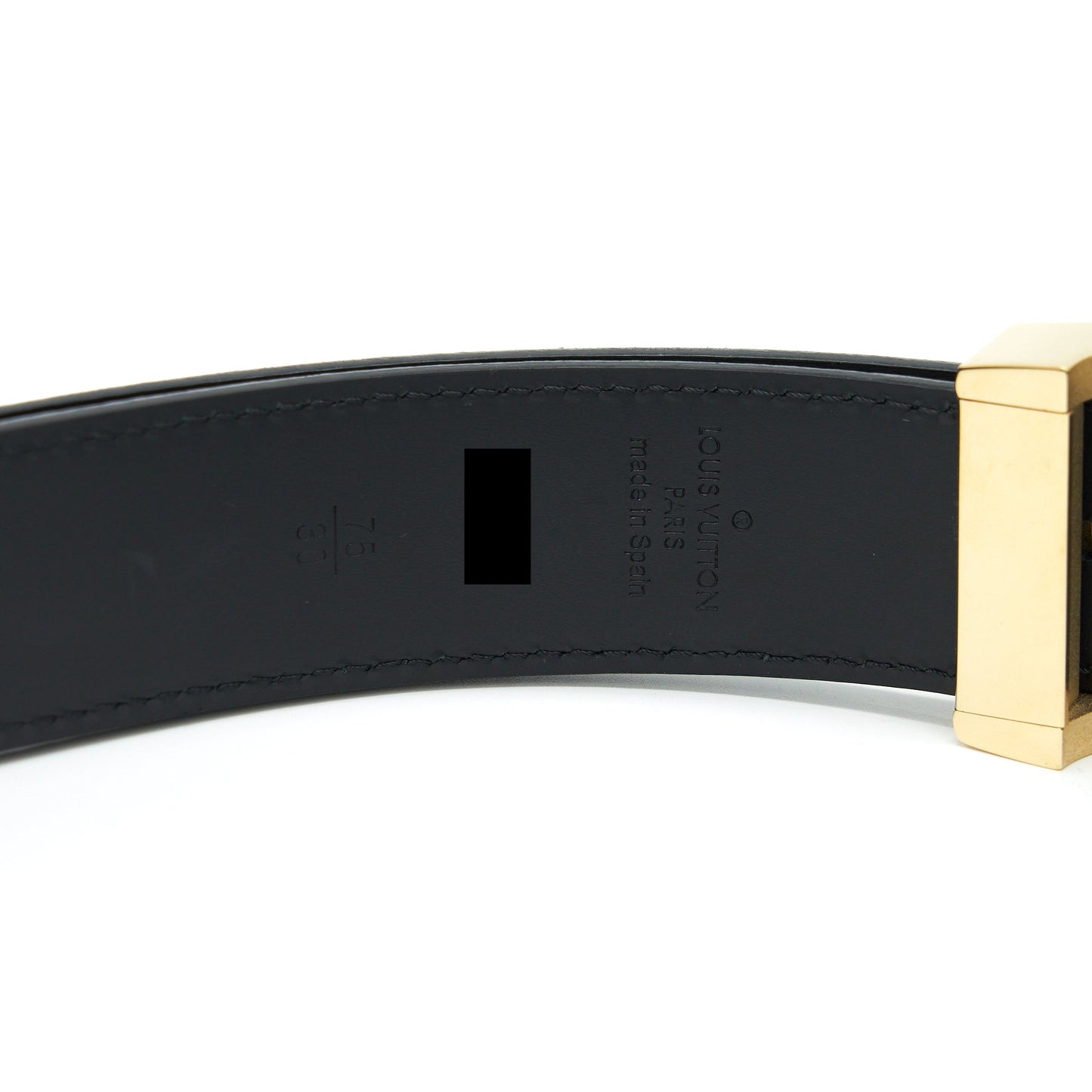 Louis Vuitton Size 75 Belt Black/Multicolour Monogram GHW