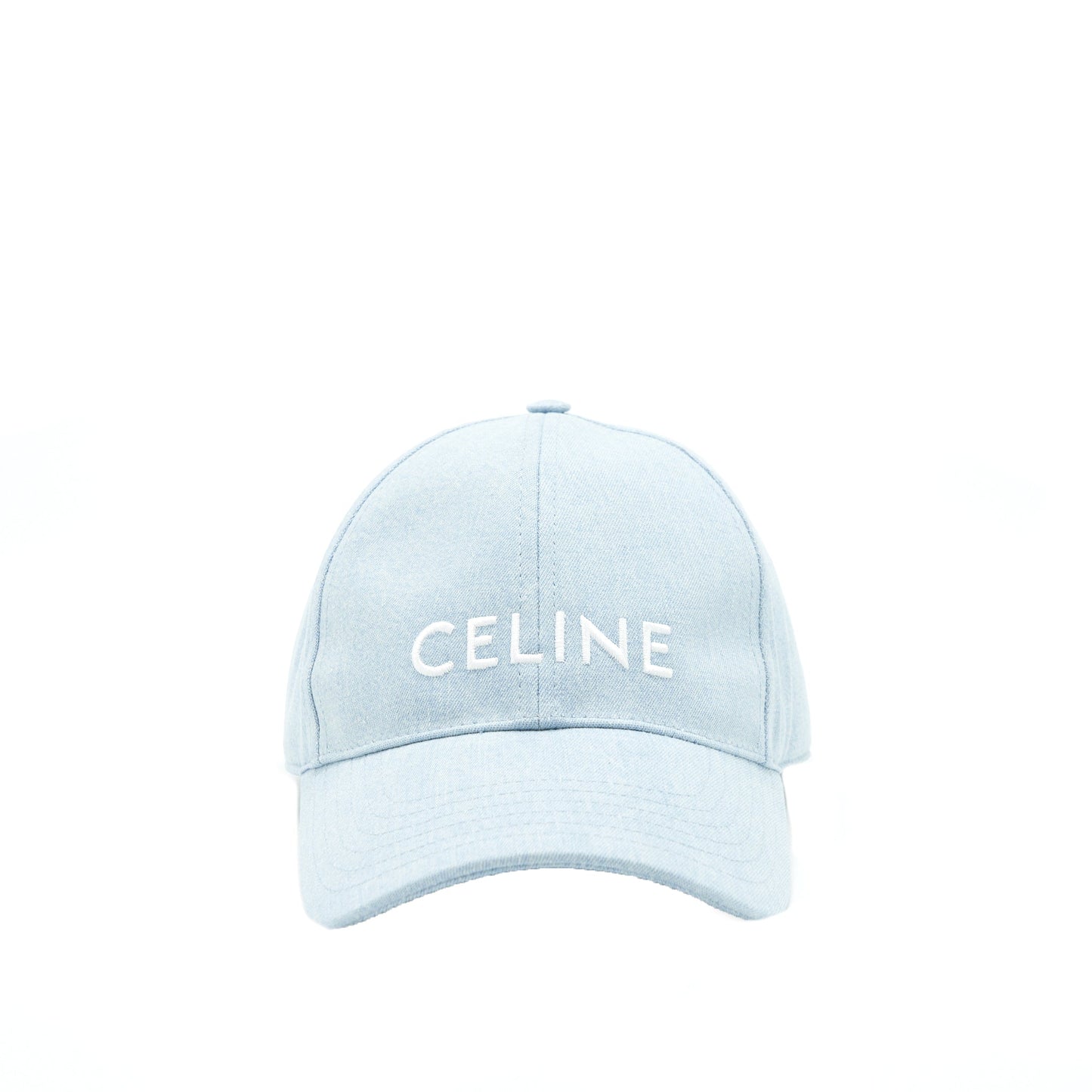 Celine Size L Baseball Cap Denim Light Blue