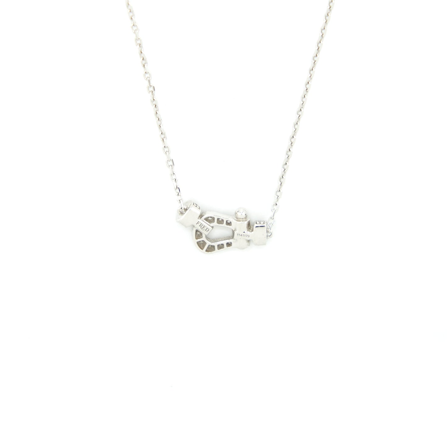Fred Force 10 Necklace White Gold With Diamond Small Model