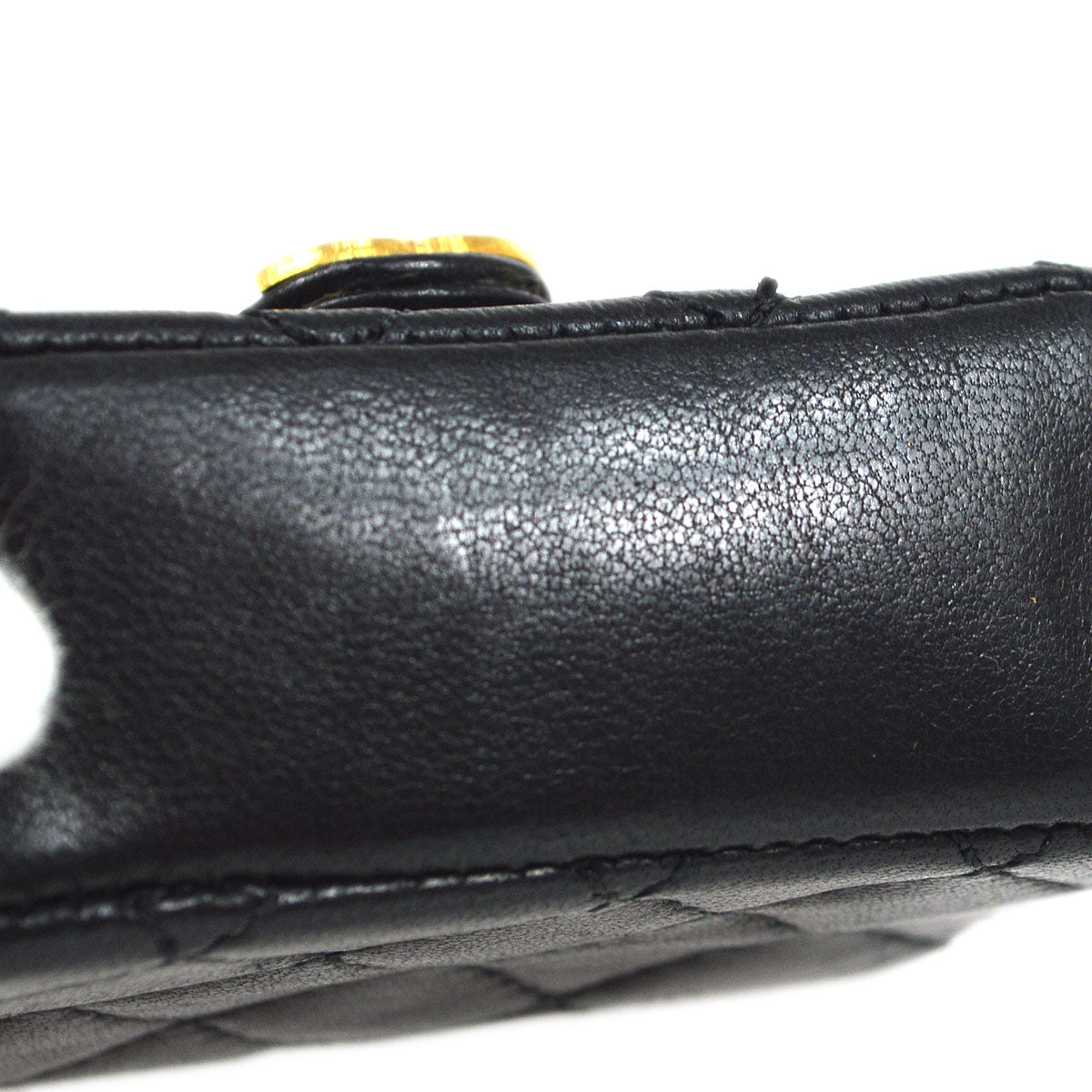 CHANEL Classic Flap Micro Charm Black Lambskin 63555