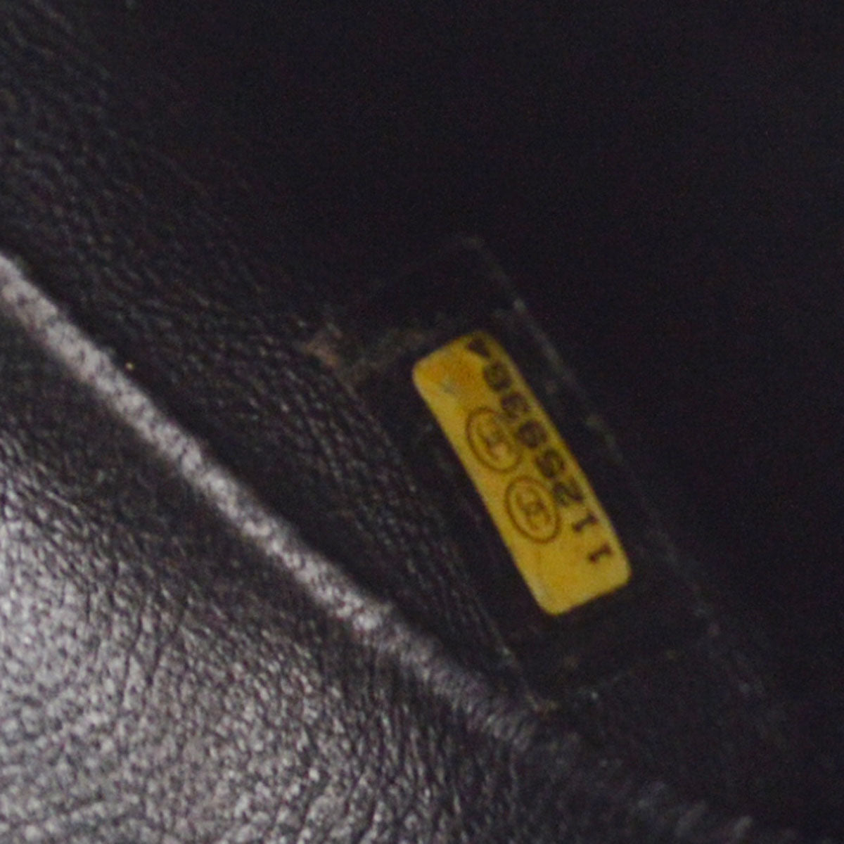 CHANEL 2007 Black Lambskin Perforated Classic Flap Micro 74612
