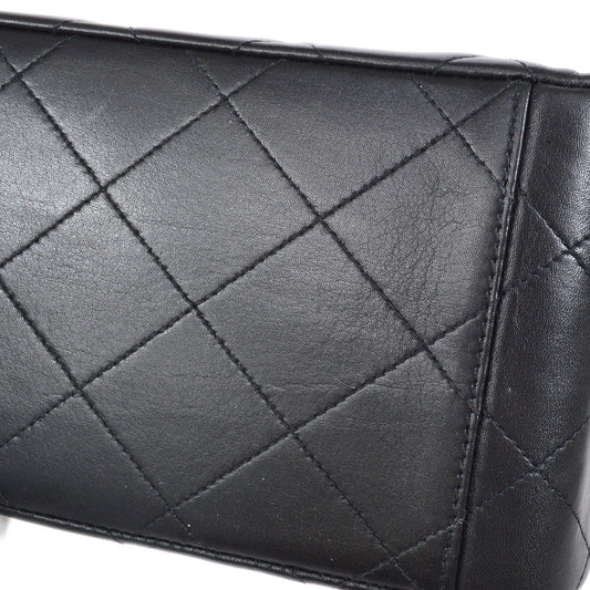 CHANEL 1991-1994 Black Lambskin Classic Flap Maxi 75041