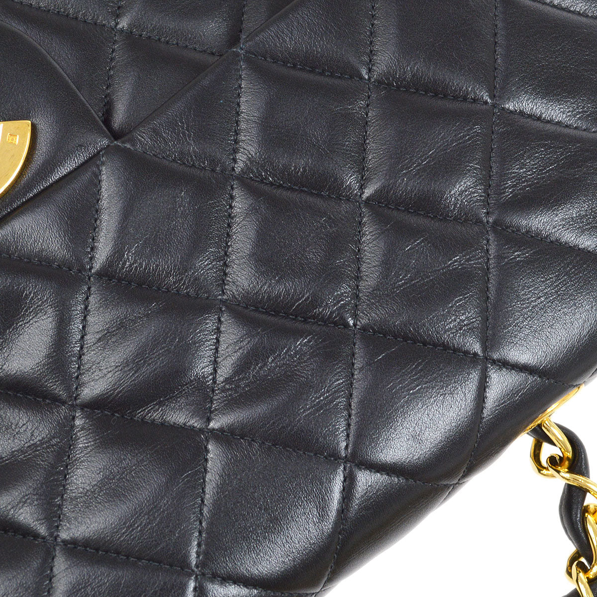 CHANEL 1994-1996 Classic Flap Maxi Black Lambskin 75151