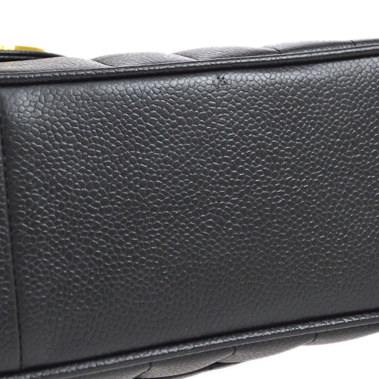 CHANEL 1994-1996 Big CC Vertical Classic Flap Jumbo Black Caviar 74701