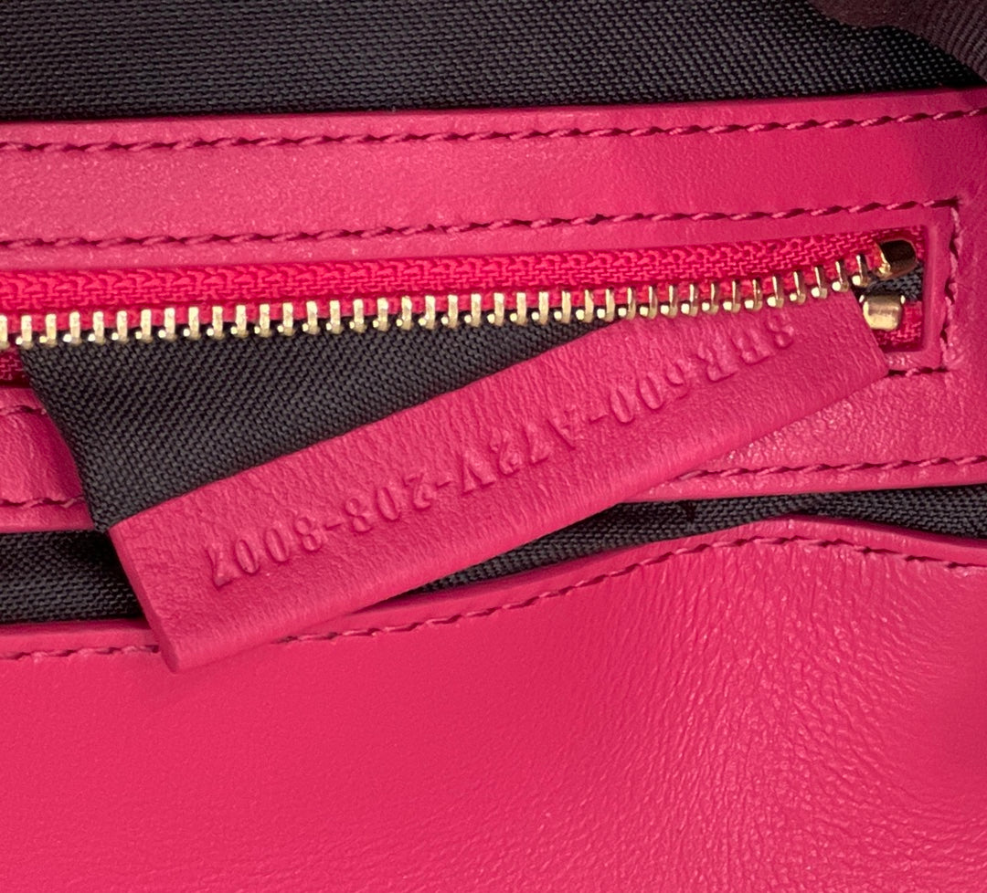 Luxury FendiBaguette 27cm Red Lambskin Gold Hardware