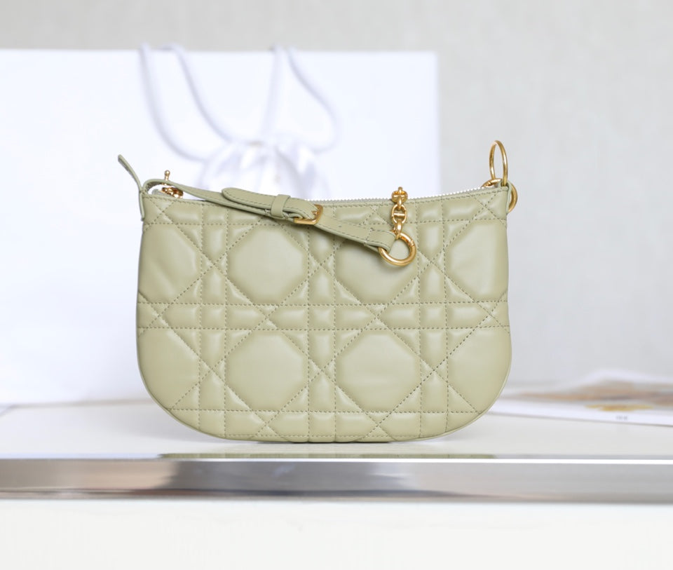 Luxury DiorMINI CARO BAG 25 IN BEIGE LAMBSKIN