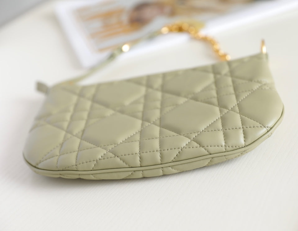 Luxury DiorMINI CARO BAG 25 IN BEIGE LAMBSKIN