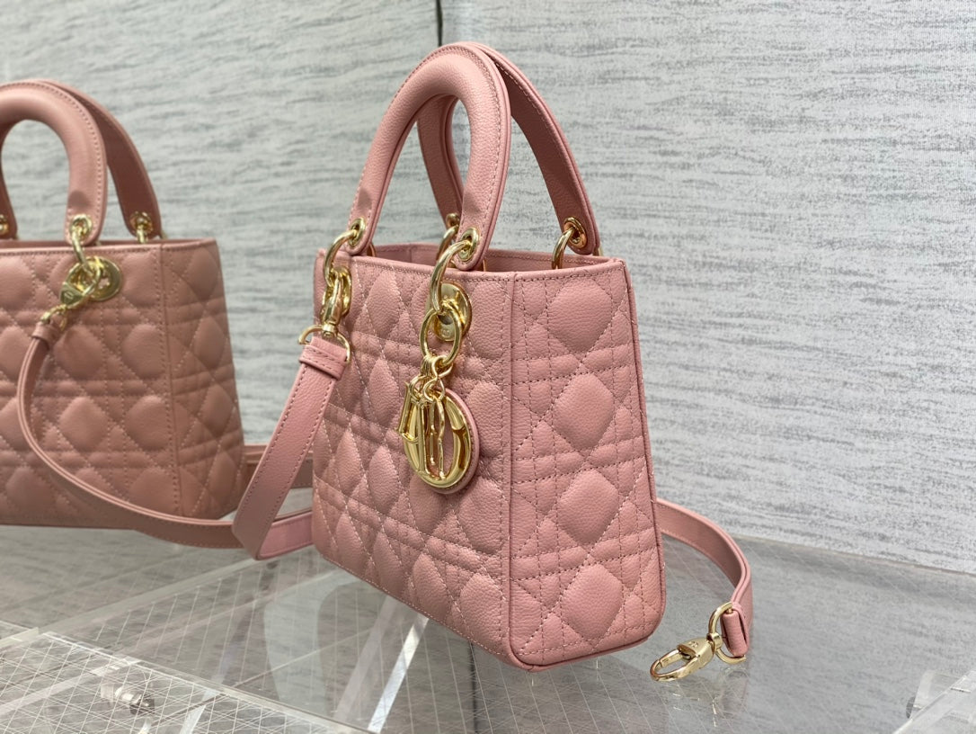Luxury Diorsmall lady 20 sakura calfskin