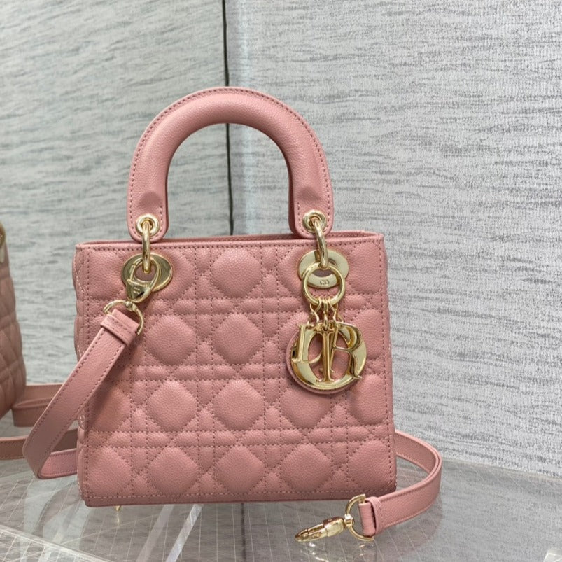 Luxury Diorsmall lady 20 sakura calfskin