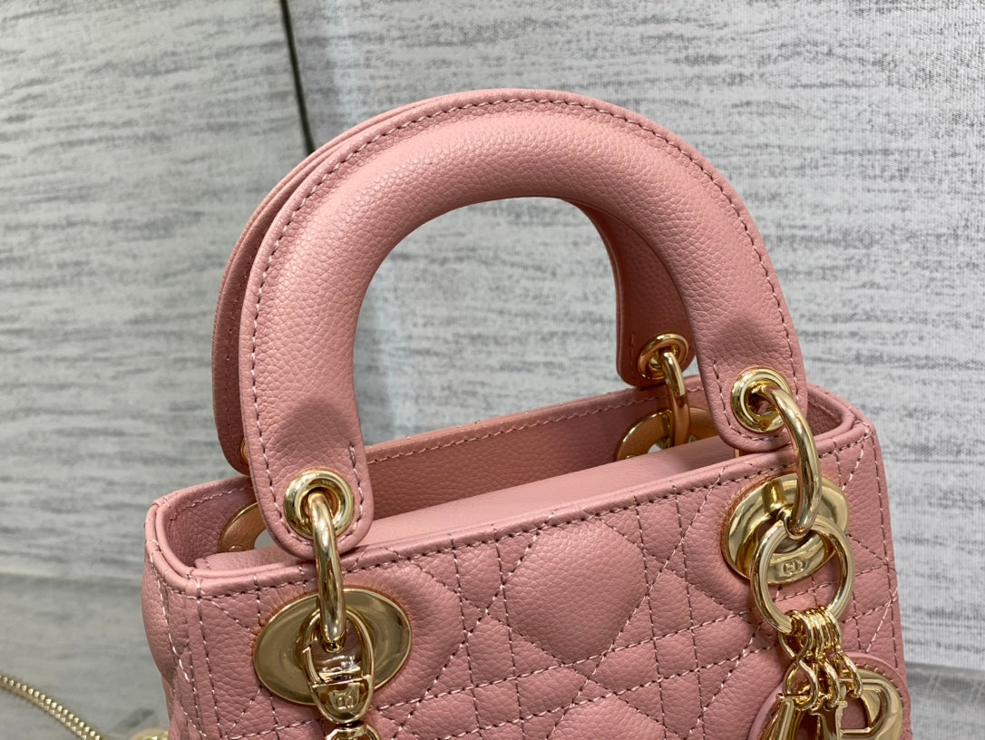 Luxury Diormini lady 17 sakura calfskin ghw