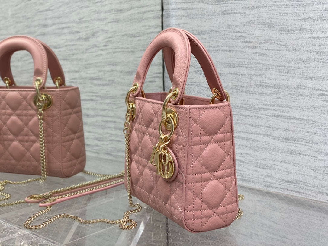 Luxury Diormini lady 17 sakura calfskin ghw