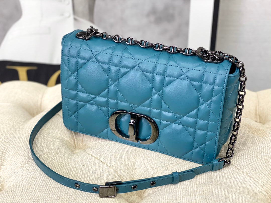 Luxury Diormedium caro 25.5 azure blue black hardware