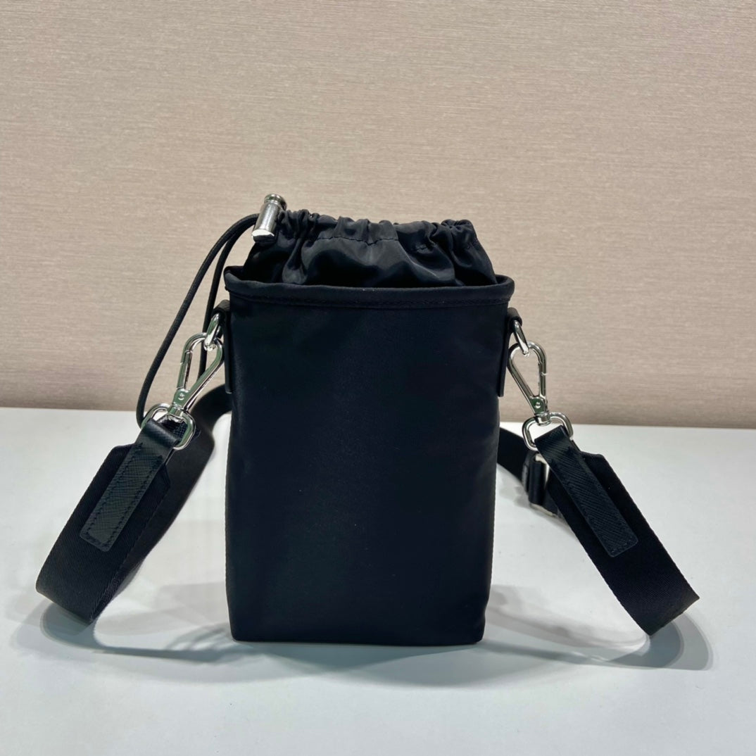 Luxury PradaPHONE BAG 18 IN BLACK RE-NYLON