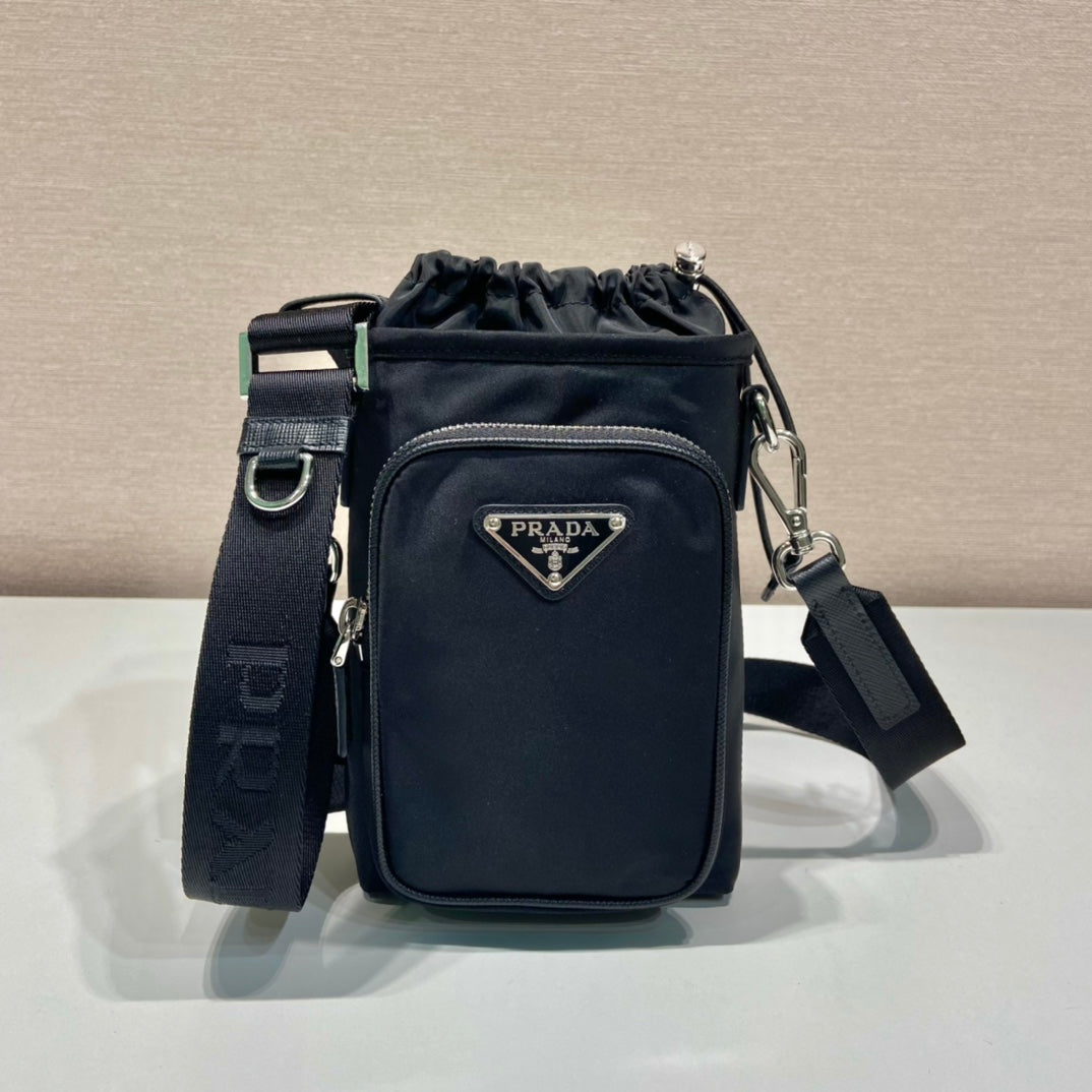 Luxury PradaPHONE BAG 18 IN BLACK RE-NYLON