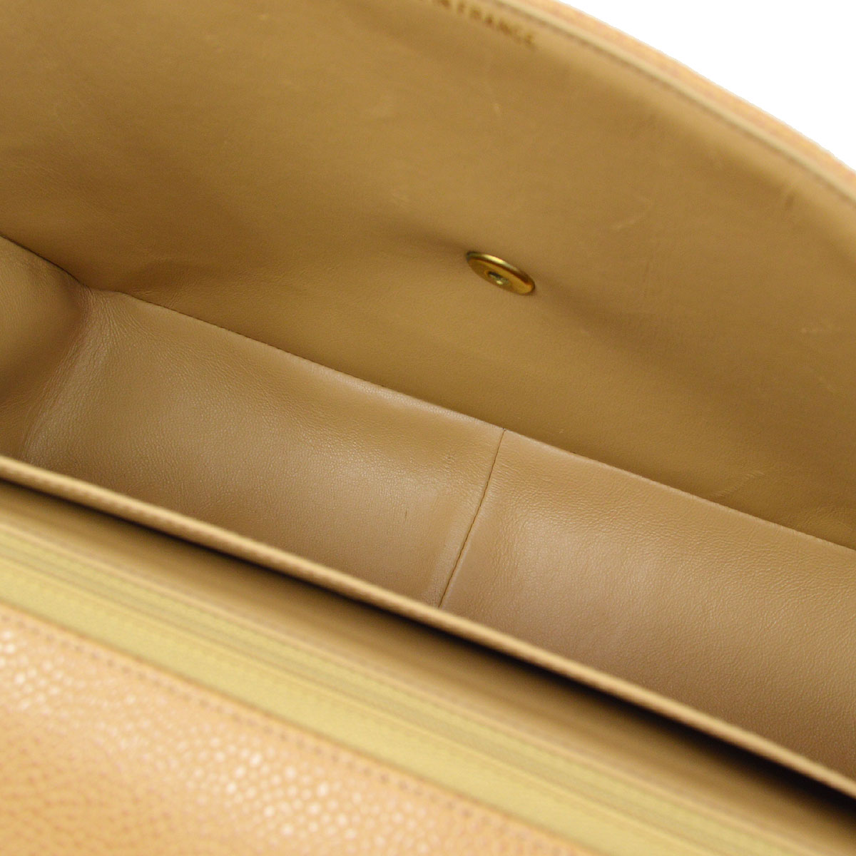 CHANEL 1994-1996 Vertical Classic Flap Jumbo Beige Caviar 53759