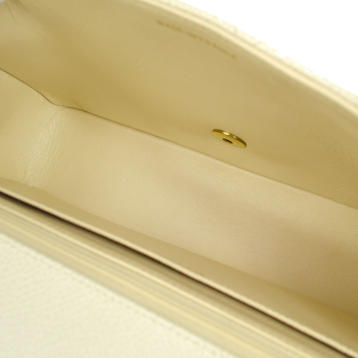 CHANEL 1994-1996 Diana Flap Medium Ivory Caviar 54876