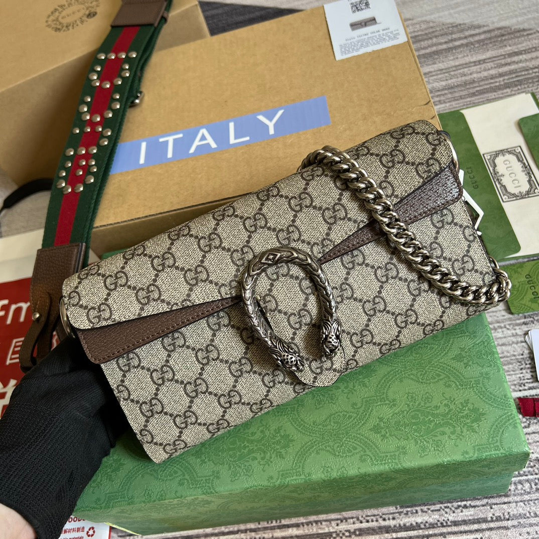 Luxury Gucci DIONYSUS 25 SMALL BAG IN GG SUPREME CANVAS