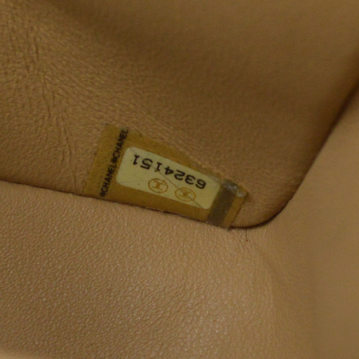 CHANEL 2000-2001 Classic Double Flap Medium SHW Beige Caviar 46370