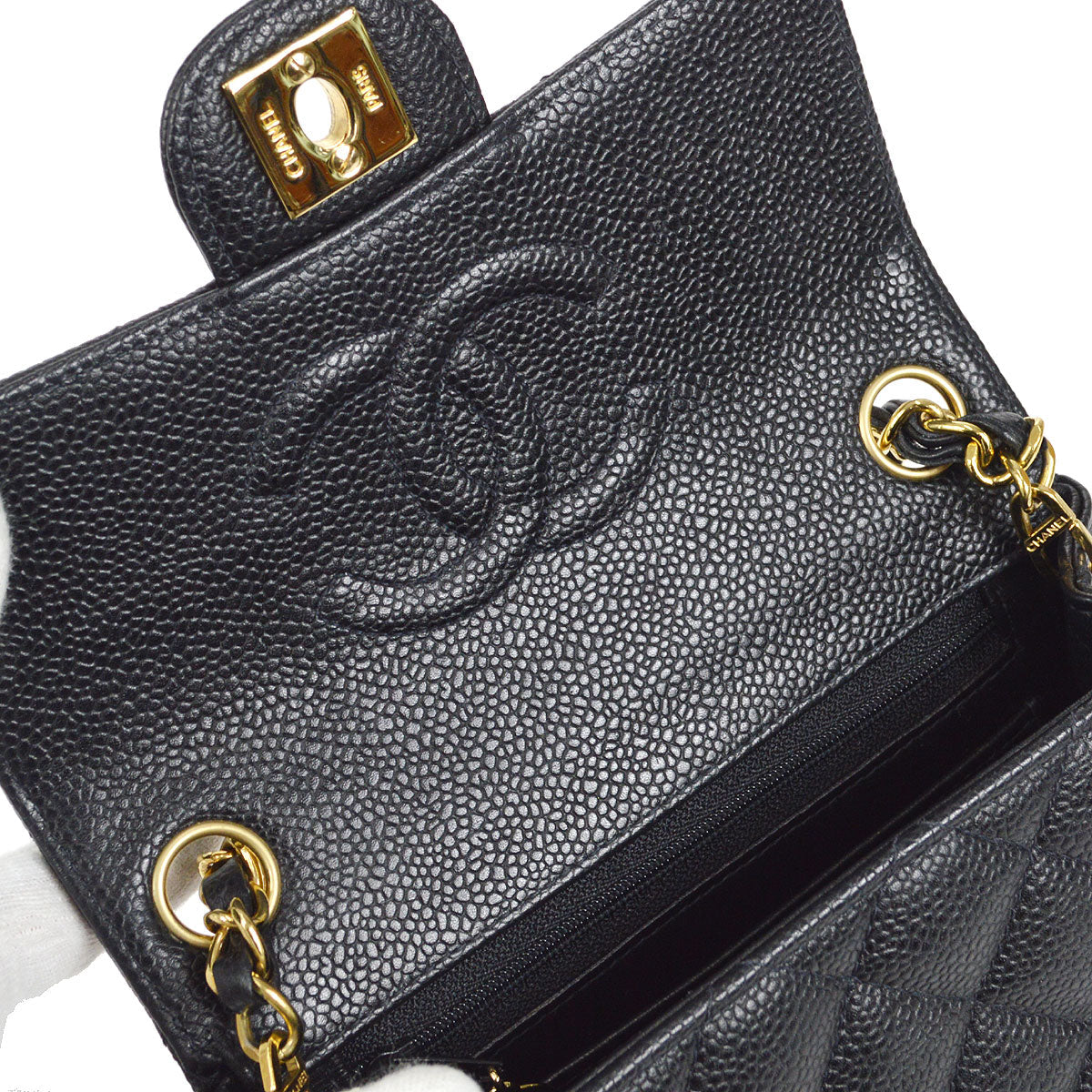 CHANEL 2004-2005 Classic Square Flap Mini 16676