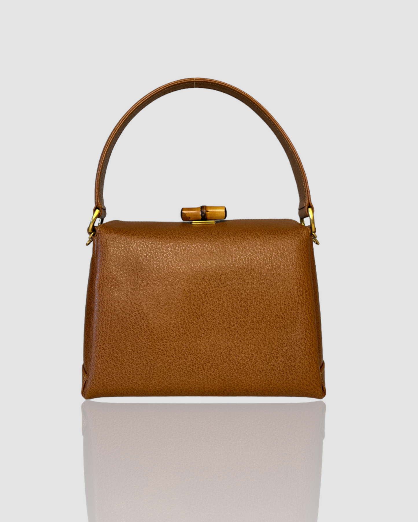 Luxury Gucci bamboo brown handbag