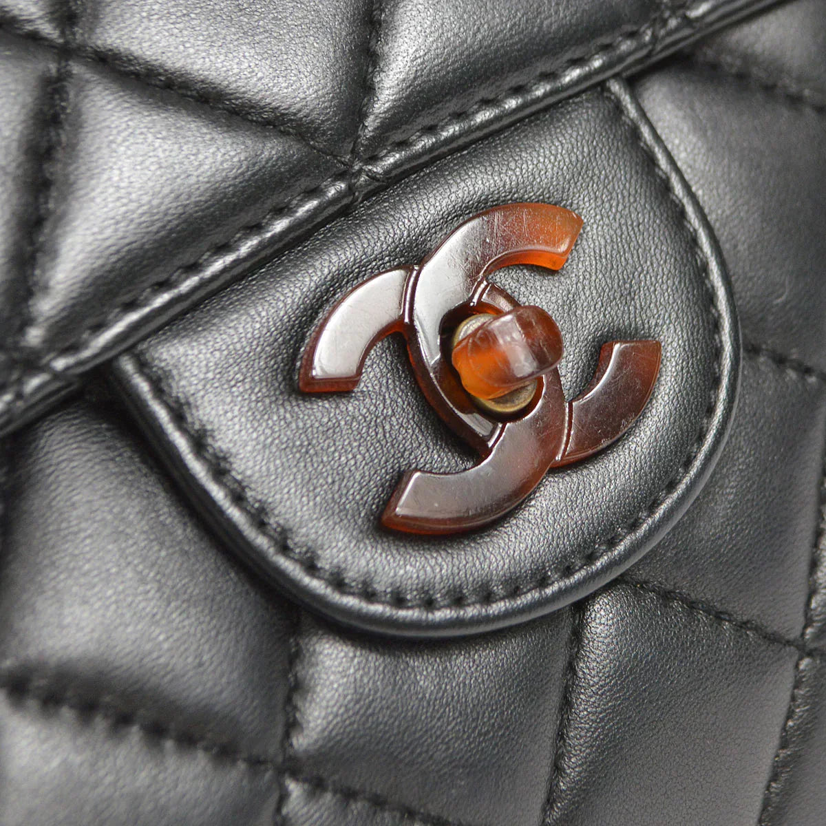 CHANEL 1996-1997 Classic Flap Jumbo Black Lambskin 46427