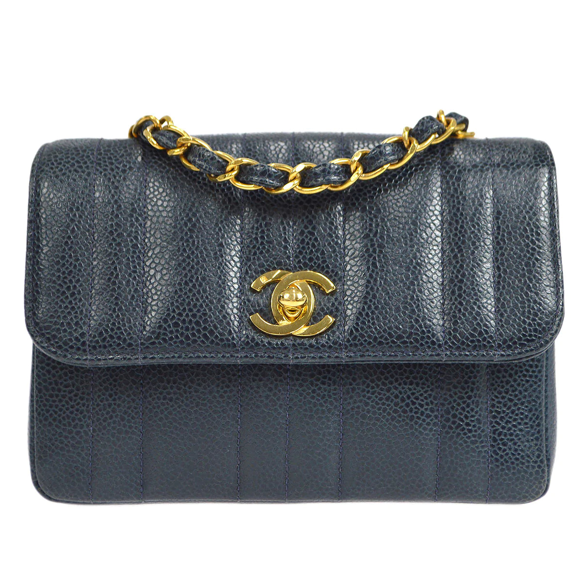 CHANEL 1994-1996 Vertical Straight Flap Mini 56462
