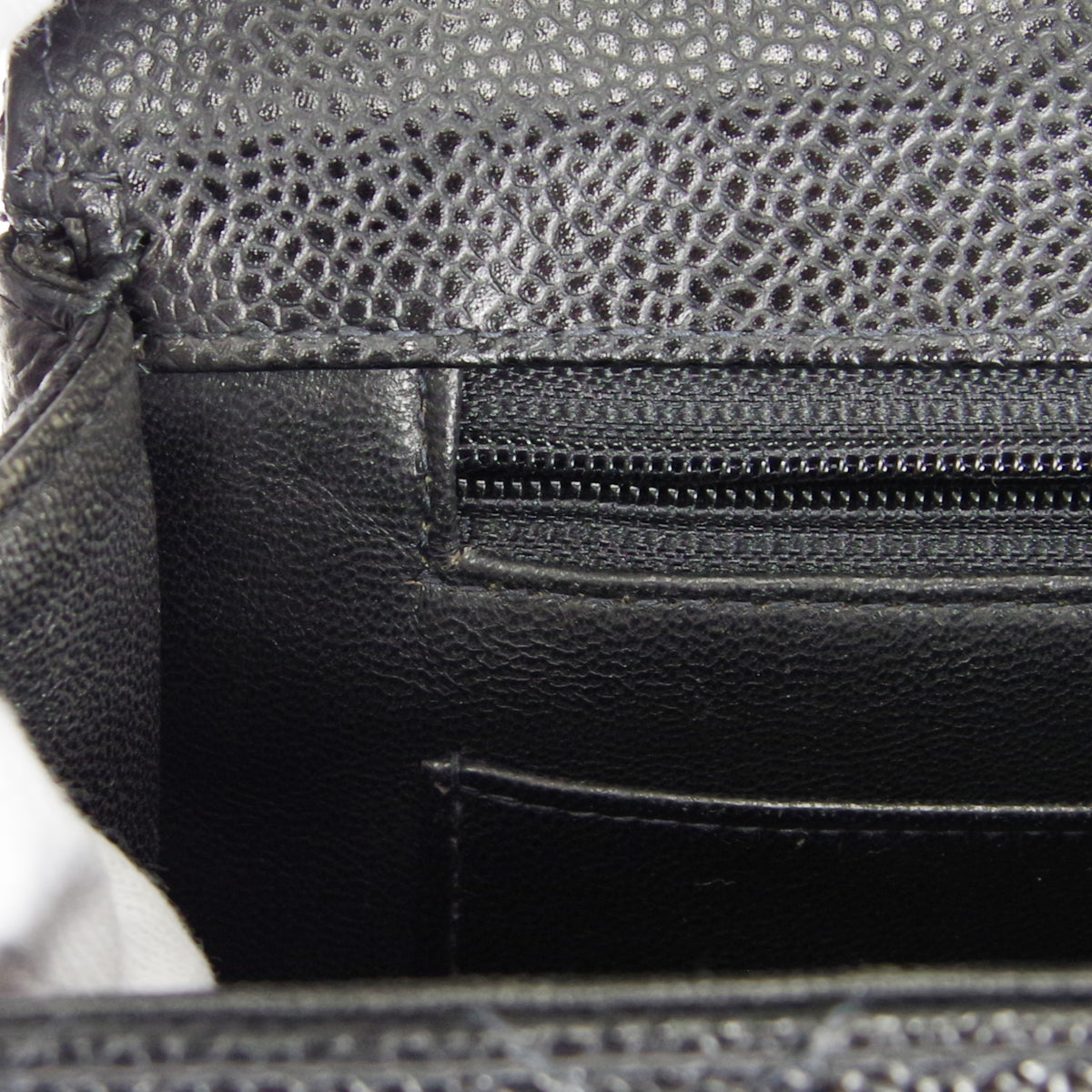 CHANEL★ 2000-2001 Classic Flap Jumbo SHW Black Caviar 27375