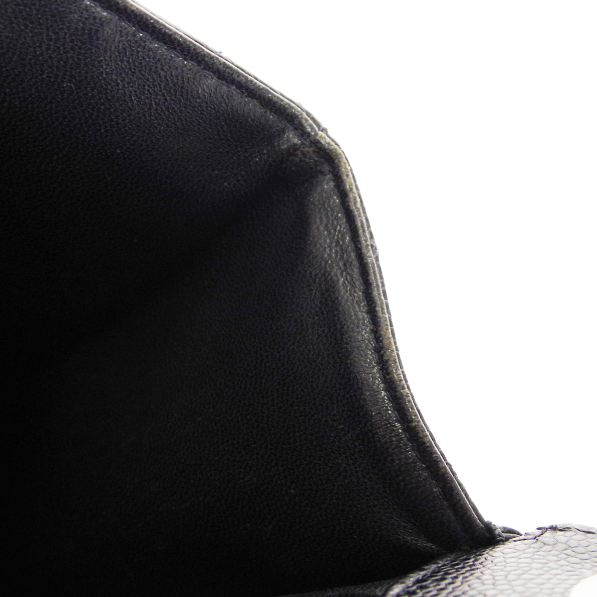CHANEL★ 2000-2001 Classic Flap Jumbo SHW Black Caviar 27375