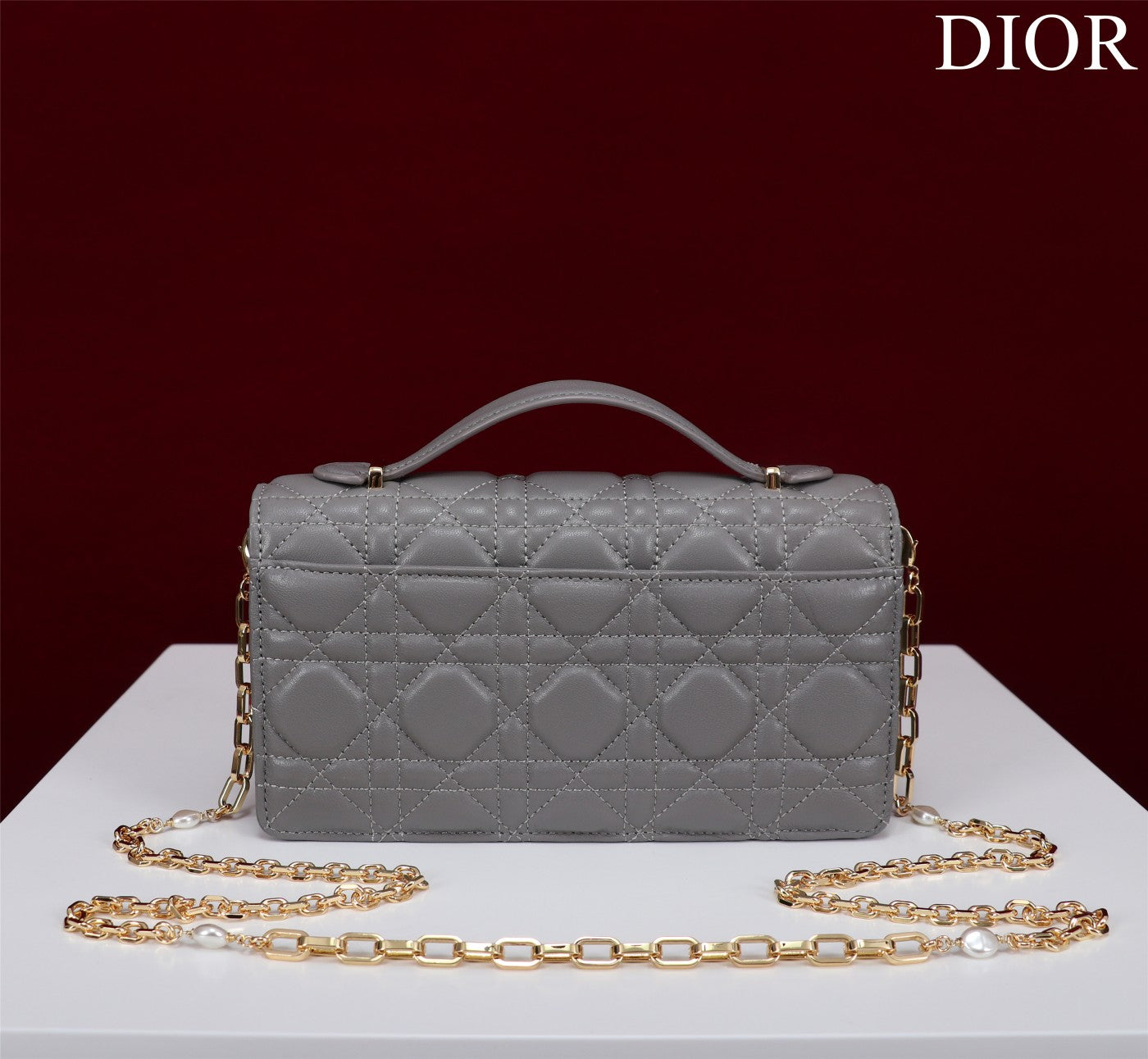 Luxury Diormy mini 21 gray lambskin