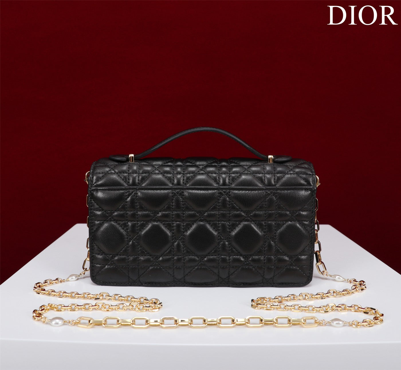 Luxury Diormy mini 21 black lambskin