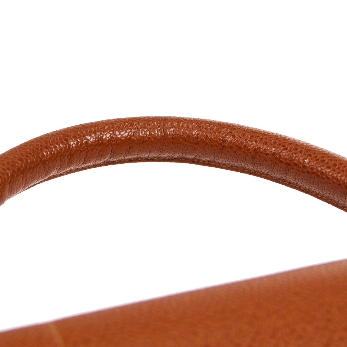 CHANEL 1994-1996 Vertical Border Flap Handbag Brown Caviar 56605