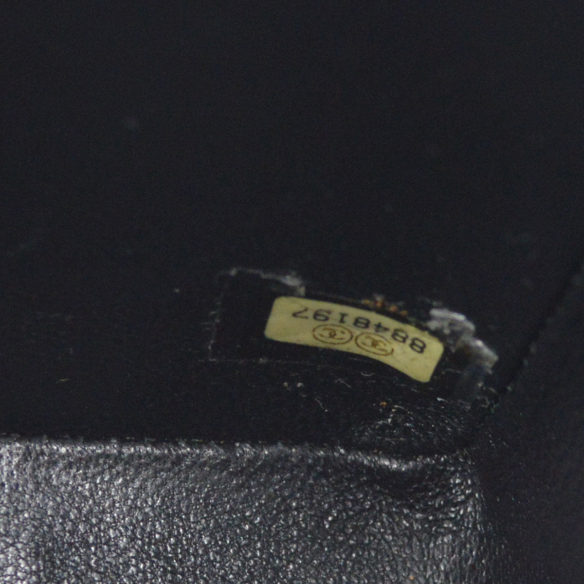 CHANEL 2003-2004 Classic Square Flap Mini 17 Black Caviar 27083