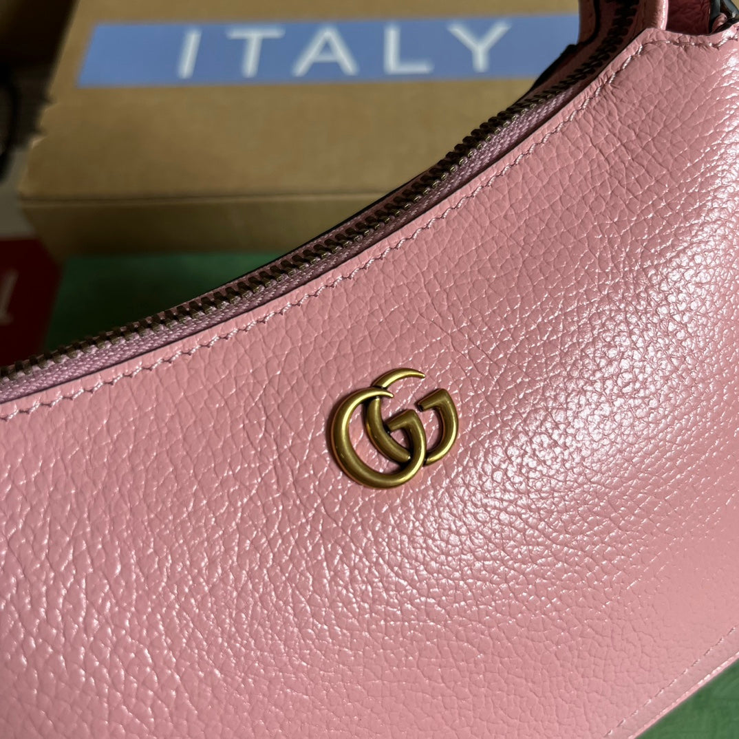 Luxury Gucci APHRODITE MINI 21 SHOULDER BAG IN LIGHT PINK CALFSKIN