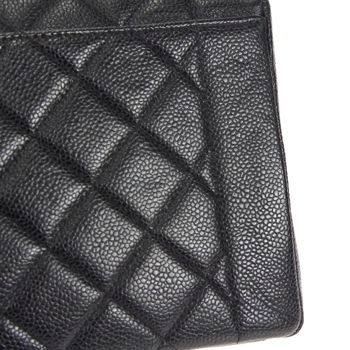 CHANEL 1997-1999 Tall Diana Flap Medium Black Caviar 27060