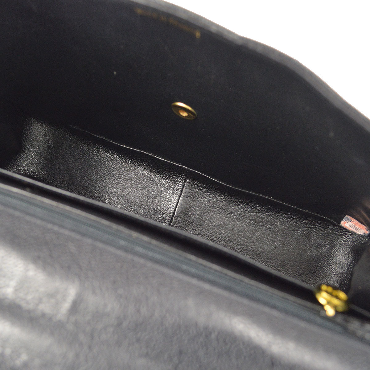 CHANEL★ 1991-1994 Vertical Classic Flap Jumbo Black Caviar 27226