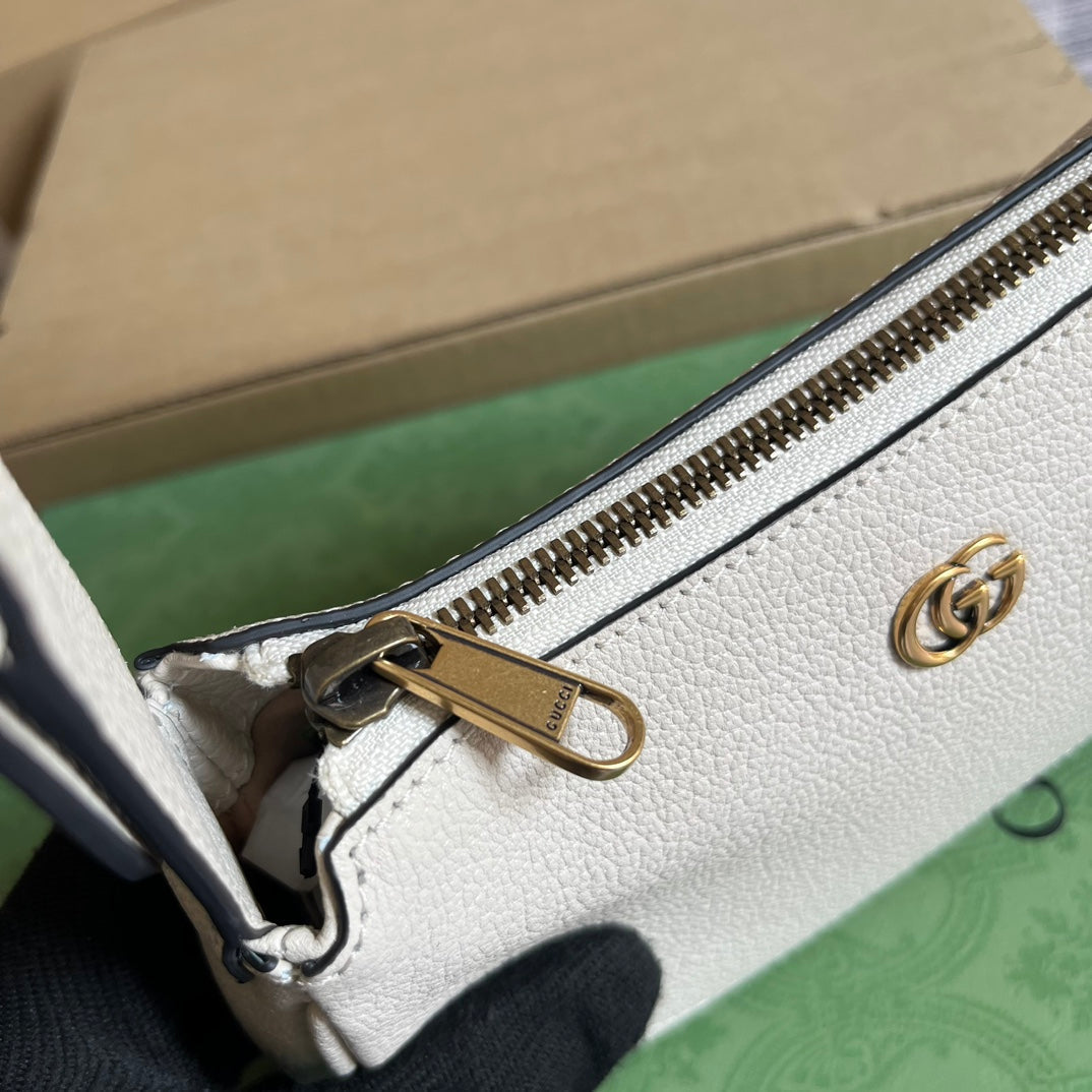 Luxury Gucci APHRODITE MINI 21 SHOULDER BAG IN WHITE CALFSKIN