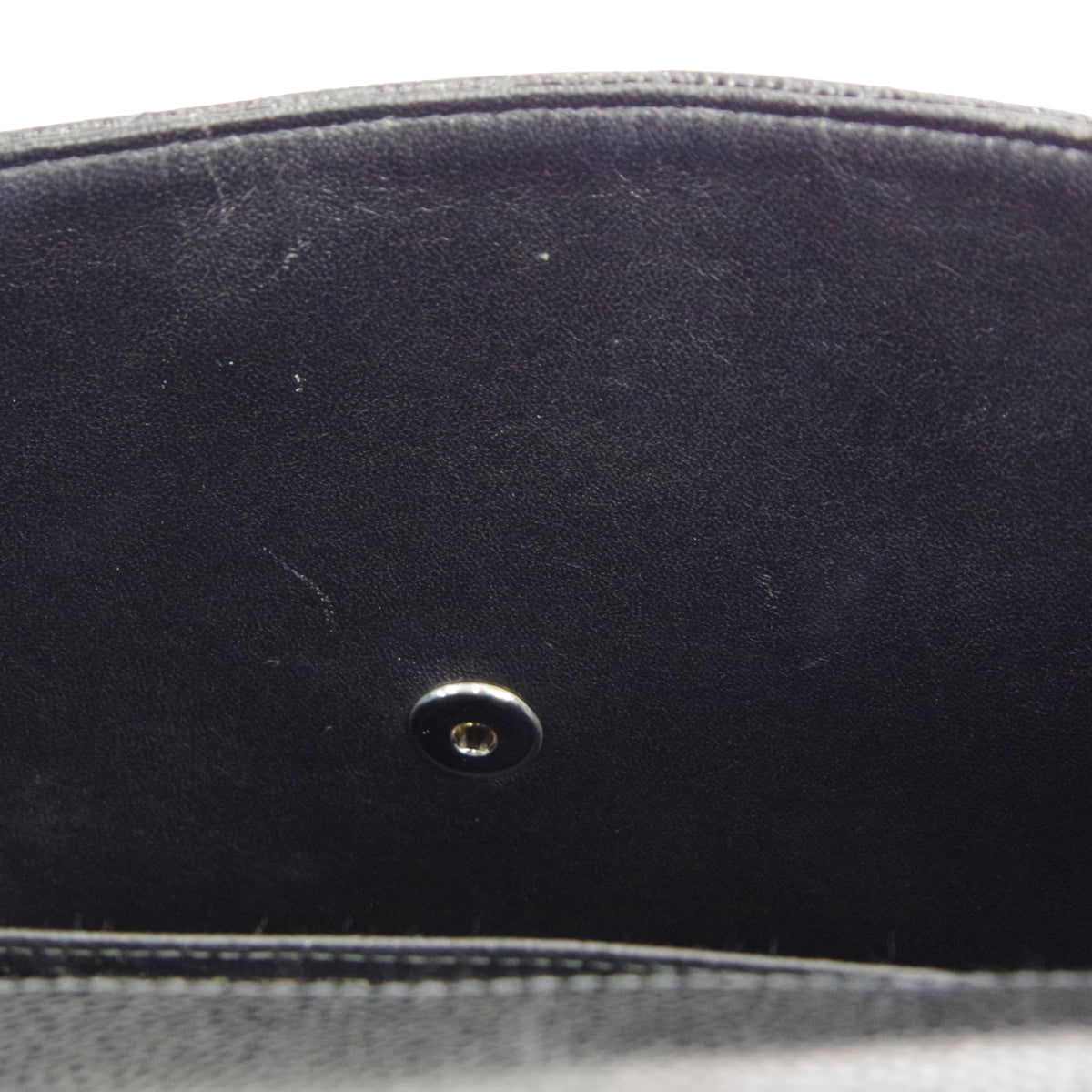 CHANEL 2000-2001 Classic Flap Jumbo SHW Black Caviar 48504