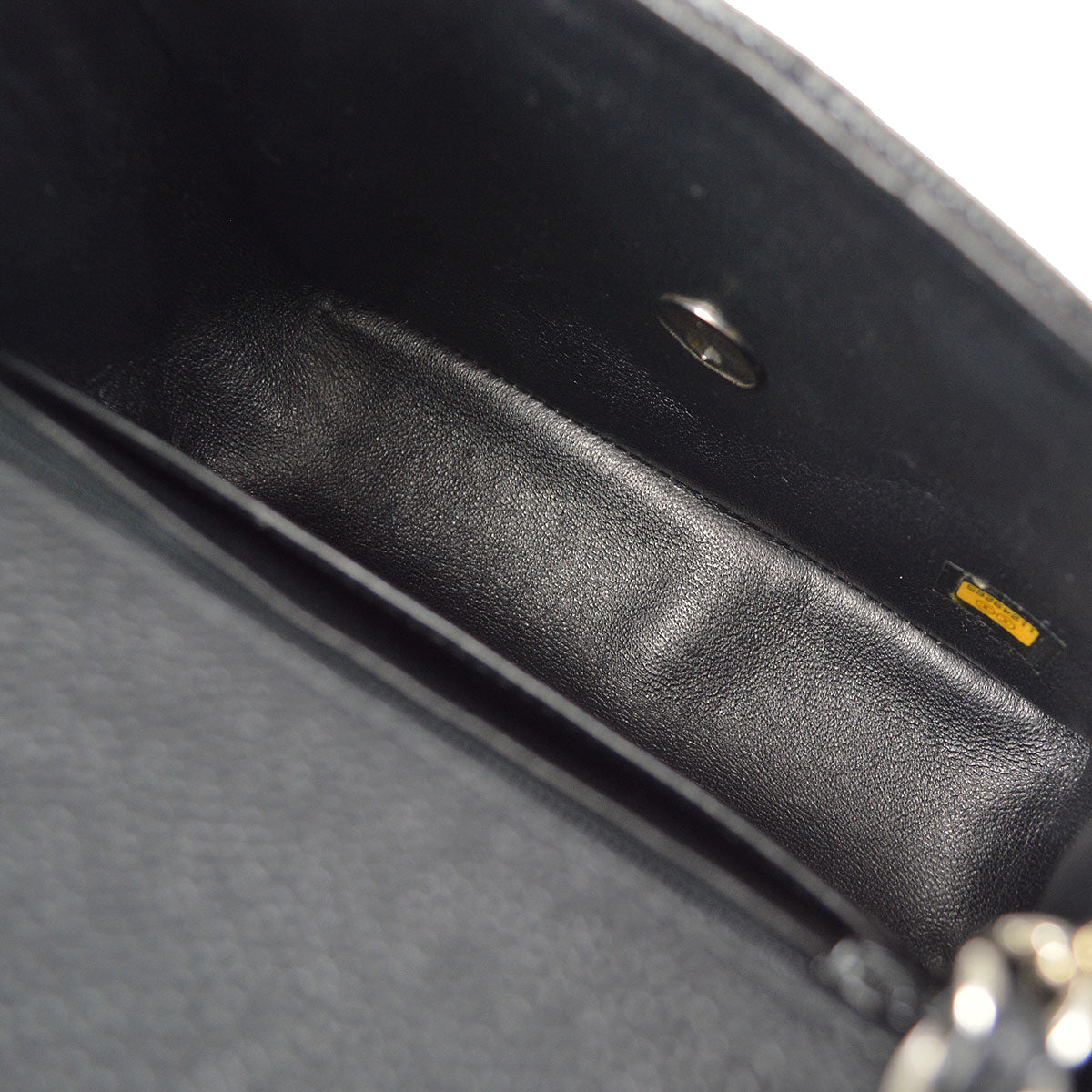 CHANEL Classic Flap Mini Square Chain Shoulder Bag Black Caviar 58017