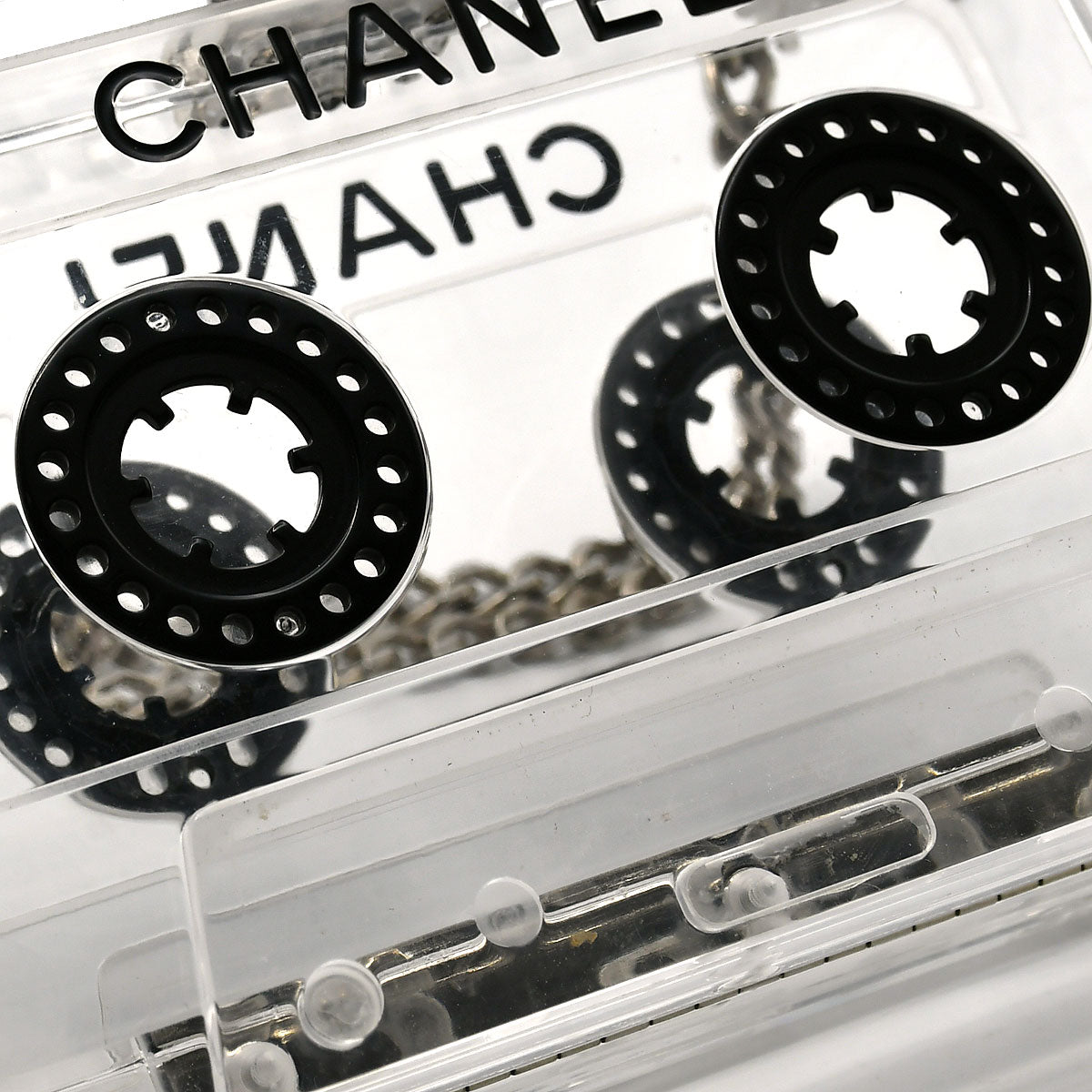 CHANEL * 2004 Cassette Tape Clutch Bag 66480